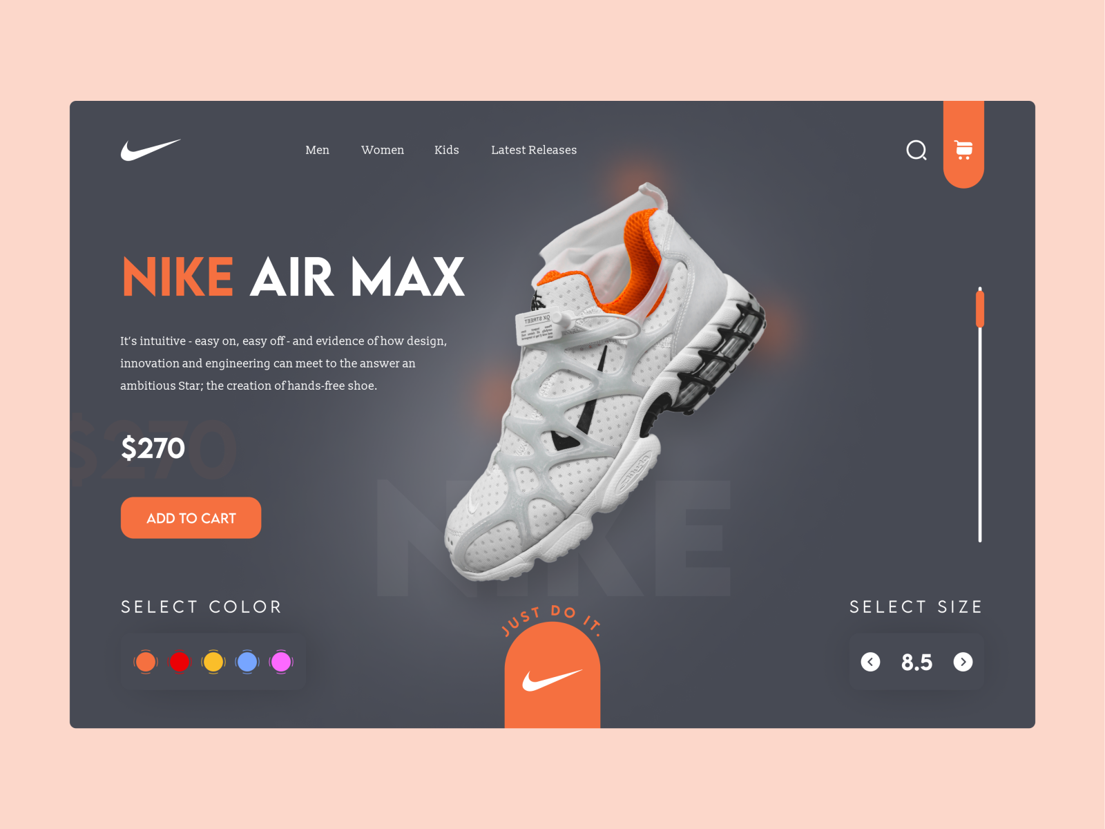 Nike Shoes Webpage UI Design by Ali Humayun on Dribbble