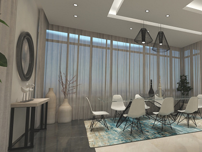 Modern dinning room 3d 3d max architecture autocad design interior design lumion modeling render revit