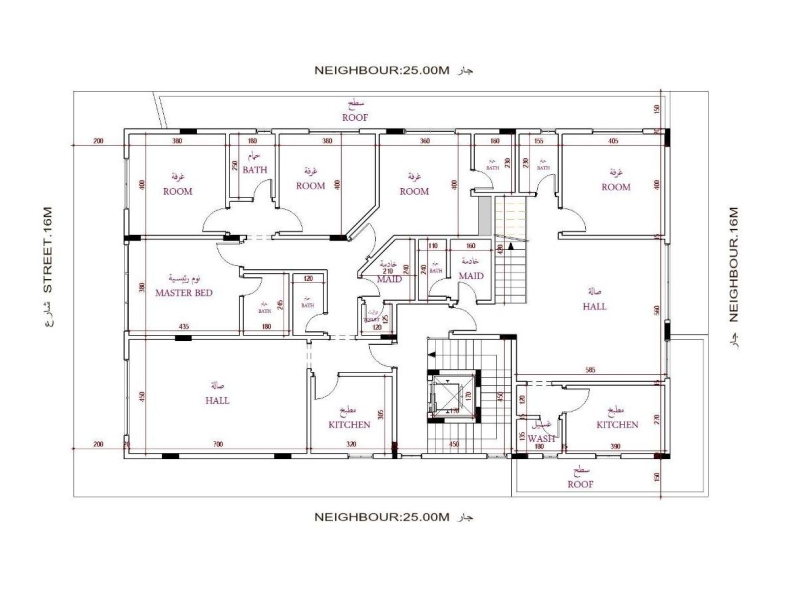 Architecture Layout by Arch. Hamza AlHeraki on Dribbble