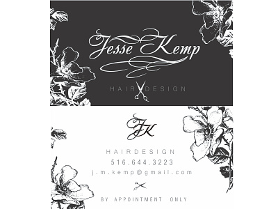 Hair Design - Business Cards black and white branding business cards design lettering type