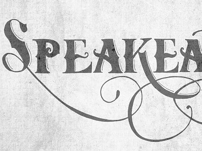 Speakeatery Type asbury park gourmet deli hand lettering logo speakeatery type