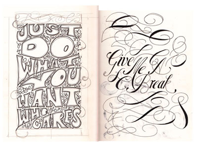 sketches hand lettering illustration sketches typography