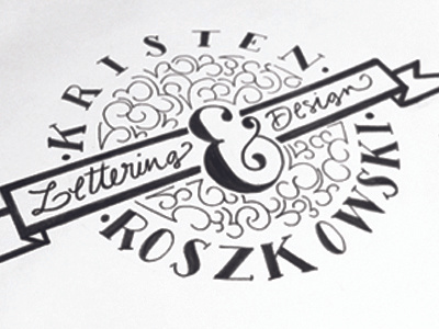 LOGO black and white design hand lettering ink logo sketch type