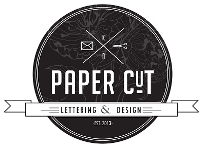 PaperCut brand freelance lettering logo text type