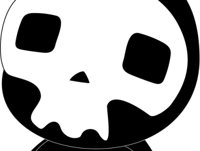 SKull Little Guy avatar black emoji guy iconos luchador mask skull sujeto
