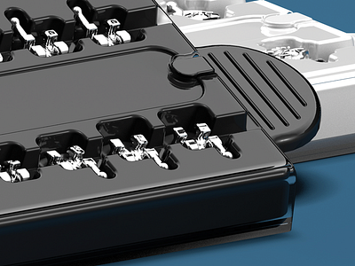 Bracket Spread Detail 3d rendering braces c4d orthodontics