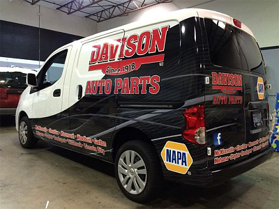 Davison Auto Parts auto parts car vehicle graphics vehicle wrap vinyl wrap wrap