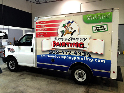 Smith And Company Box Truck car painting vehicle graphics vehicle wrap vinyl wrap wrap