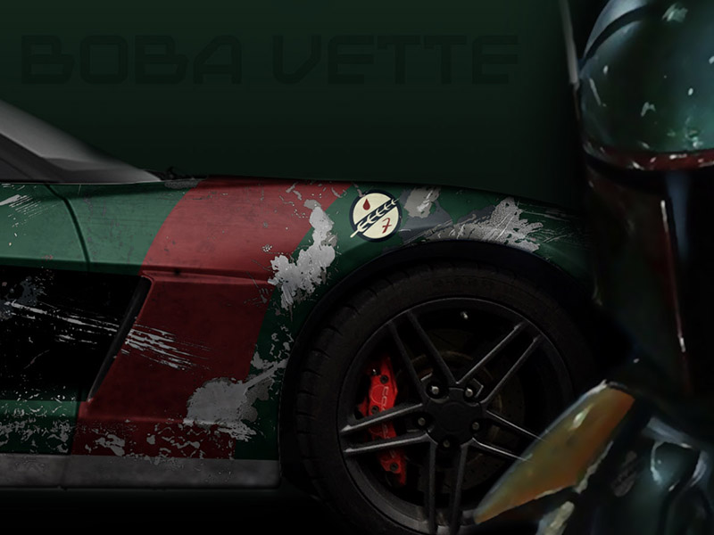 boba fett car wrap