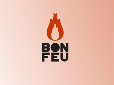 BON FEU branding design graphic design logo