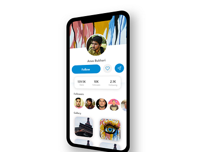 Profile UI Mockup adobe adobe xd app graphic design illustration profile ui mockup ui ui ux ux