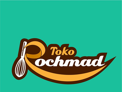 toko rochmad cake ingredients shop design graphic design logo