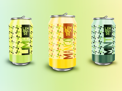 Mockup of Lemonade Cans