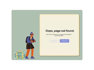 404 Page dailyui design ui ux uxdesign