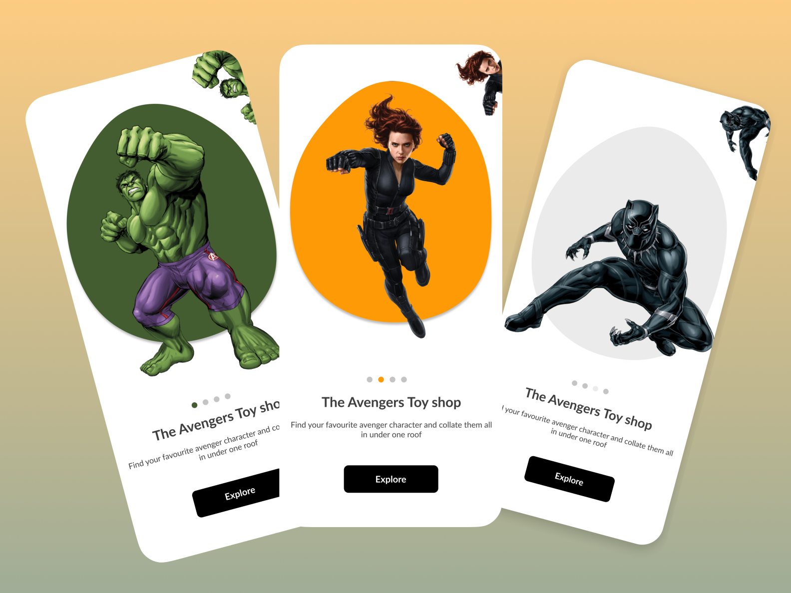 The Avengers Toy shop by Oge Ibe on Dribbble