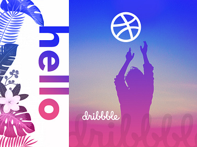 Hello dribbble art colors cool design dribbble font graphics hello icon new post ui
