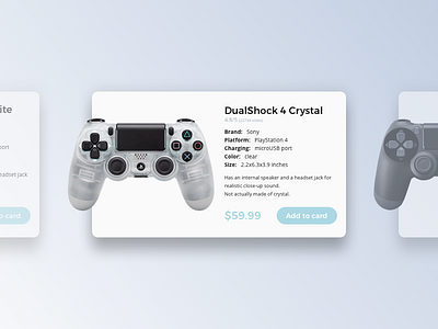 Product card card ecommerce product card ps4 shop ui
