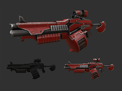 Room Cleaner Bandit Gun 3d 3d model game art game development gamedev gaming weapon weapon design