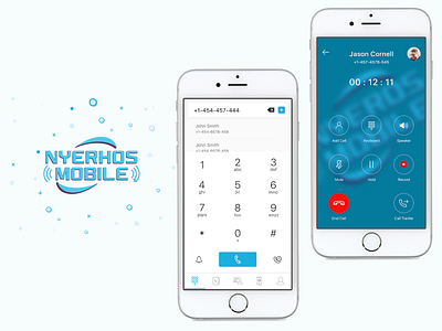 Nyerhos Mobile Calling App app audio call call calling contact design mobile mobileapp recording ui uiux video call