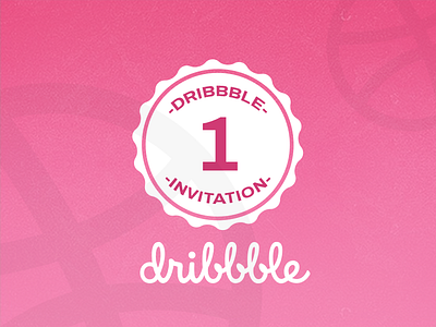 Dribbble Invitation ball brand debut dribbble hands invite news stamp thank you thanks welcome