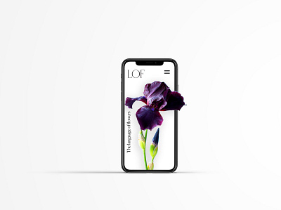 UI Design, Language of Flowers flowers high fidelity mockup interface interface design ui ui design uiux visual design
