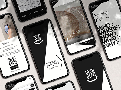 Pocket Docent - Every Artwork Tells a Story app design art museum design docent high high fidelity mockup ui uiux