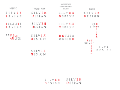 Red Silver Design: Brand Ideation brainstorming brand identity ideation logo thumbnail typography