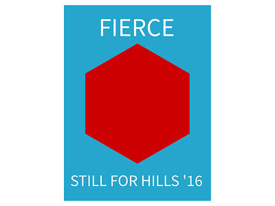 FIERCE—Minimal Hills #1 minimalism politics poster sketch