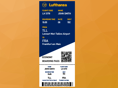 Daily UI | #024 | Boarding Pass