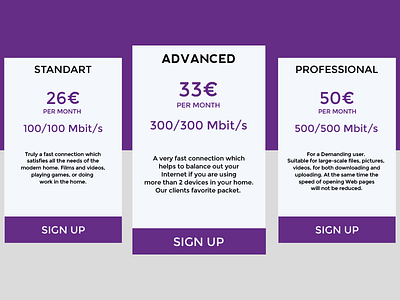 Daily UI | #030 | Pricing dailyui pricing