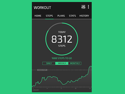 Daily UI | #041 | Workout Tracker dailyui tracker workout