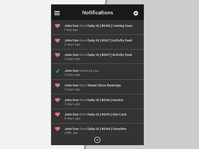 Daily UI | #049 | Notifications