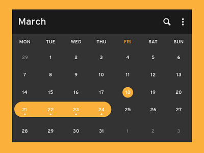 Daily UI | #080 | Date Picker