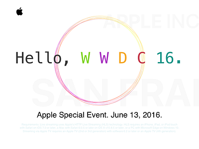 Apple WWDC page redesign