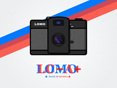 LOMO Camera LC-A+ camera illustrate lca