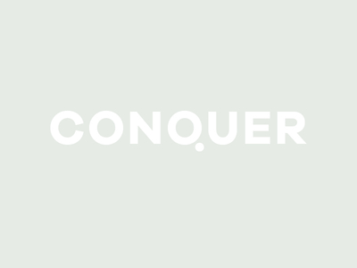 Conquer brand creative identity logo logo design