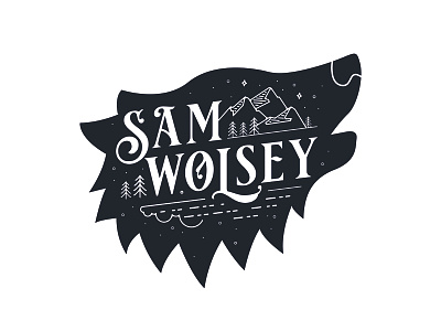 Sam Wolsey Photography Logo brand branding creative design identity illustration logo logo design monochrome