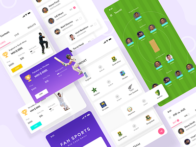 FanSports app design app ui codiant fantasy app fantasy sports mobile app sports sports app development