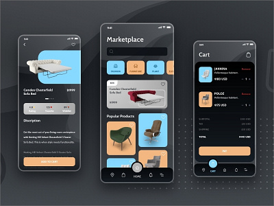 Marketplace App app app screen app screens app ui branding codiant design marketplace marketplace app mobile app promotion ui
