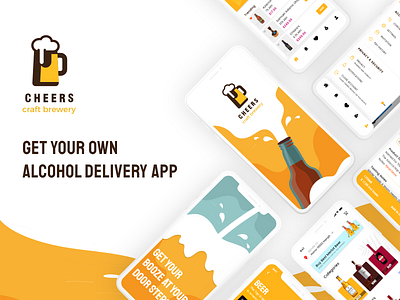 On-demand Alcohol App alcohol alcohol delivery app design app screen app screens app ui codiant design mobile app on demand ui