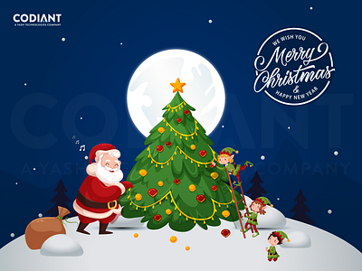 Merry Christmas characterdesign christmas christmas banner codiant dribbble merrychristmas santa santa claus santaclaus