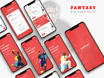 Fantasy Sports App app screens app ui codiant fantasy fantasy app design fantasy app ui fantasy cricket fantasy football fantasy football design fantasy sports mobile app ui