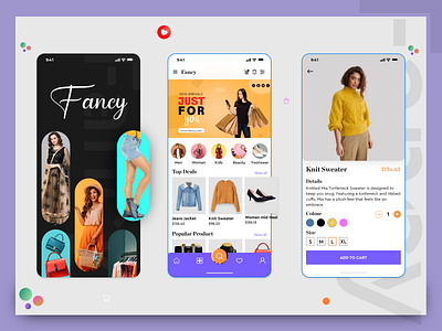 Fancy - eCommerce App app app design app screens app ui codiant ecommerce ecommerce app ecommerce store mobile app ui ui design