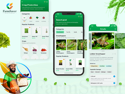 FarmSaver app app design app screens app ui codiant design farming farming app graphic design mobile app ui ui ux designers