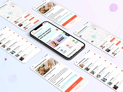 Home Services App app app screens app ui app ui design branding codiant design home service app home services home services app mobile app mobile app ui on demand app development ui ui design