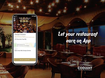 Restaurant app app developers branding codiant design icon logo mobile app on demand app development restaurant app software solutions ui ux vector web