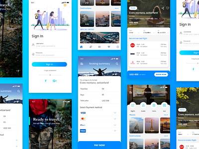 Travel & Hospitality app screen branding hospitality mobile app tourism travel ui ux user interface