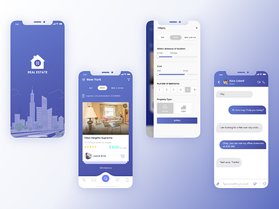 Real Estate app app branding icon mobile app real estate app screen ui user interface ux