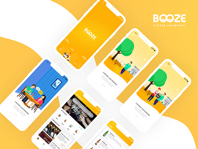 Booze alcohol app ui branding codiant digital solutions iphonex mobile app mobile app developers on demand promotion software development ui ux design