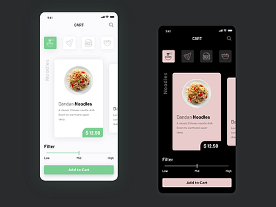 Food on Tap app burger button cart concept delivery food foodie graphics grocery icon interface